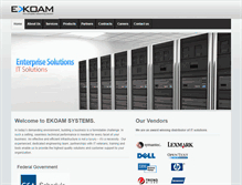 Tablet Screenshot of ekoam.com
